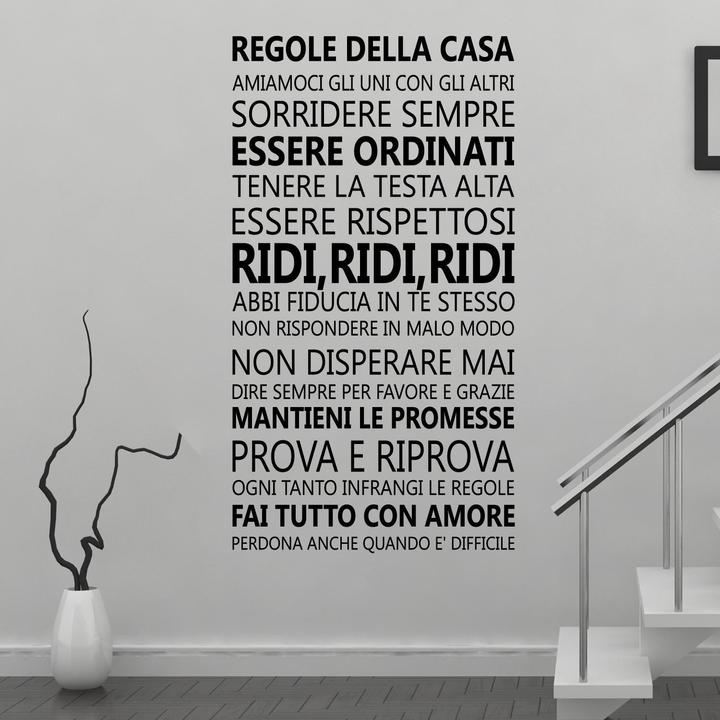 Immagine prodotto Walplus Citazioni sulla famiglia italiana (120 x 60)