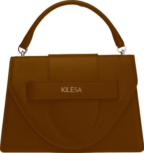 Kilesa ICON plate handbag large - Color Cuoio
