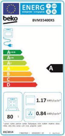 Energie-Label Beko BVM35400XS