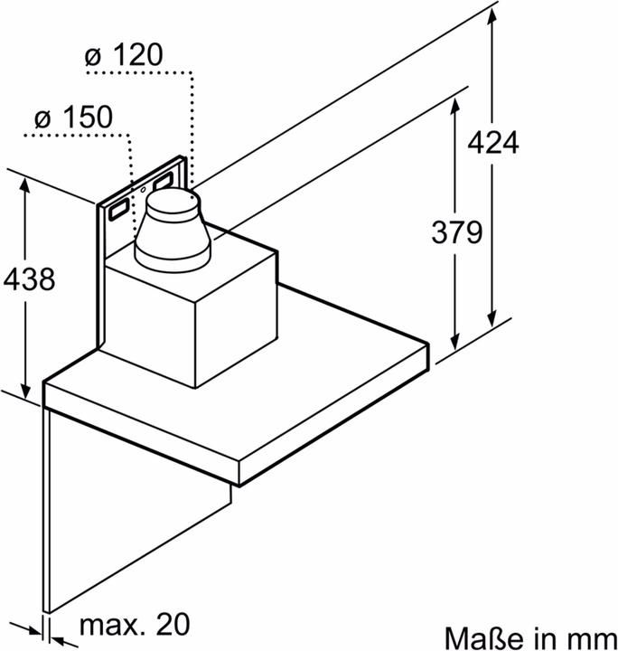 Actual product image Bosch Hausgeräte DWB67CM50 (Wall hood)