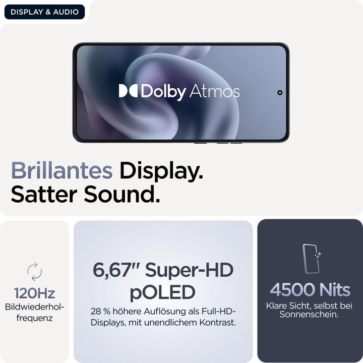 Produktbild Motorola Moto G86 (256 GB, Dark Blue, 6.67", Dual SIM, 50 Mpx, 5G)
