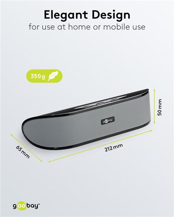 Actual product image Goobay SoundBar (3 W, 2.0 Channel)