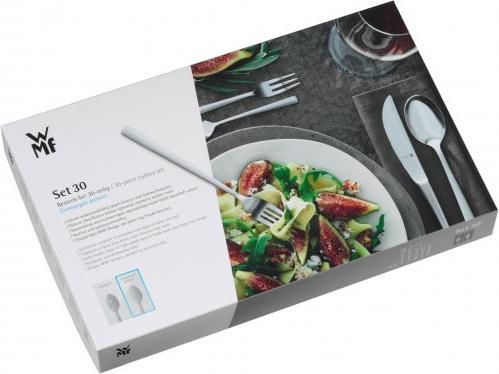 Produktbild WMF Essbesteck Besteckset 6 Personen Merit 30tlg Edelstahl 18/10 poliert (30 Stück, Besteck Set)
