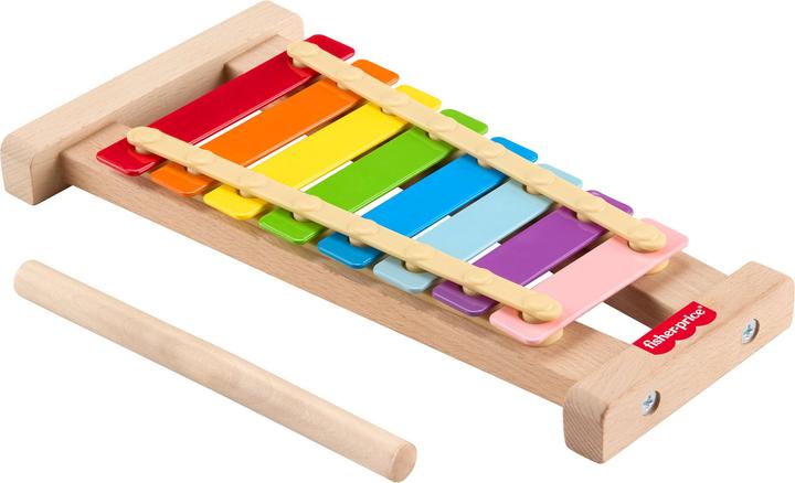 Produktbild Fisher-Price Buntes Xylophon mit Hammerspiel aus Holz (Multilingual)