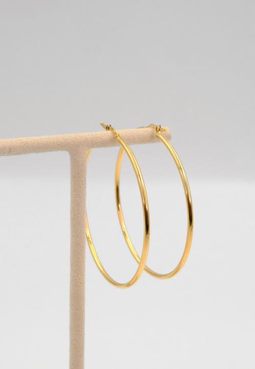 Muau Creolen (750/18K Gelbgold)