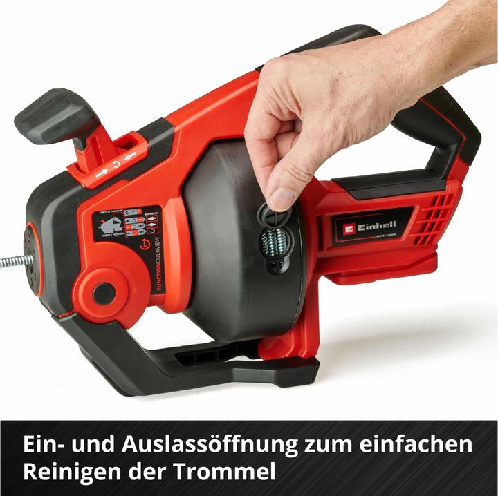 Actual product image Einhell Battery Pipe Cleaner TE-DA 18/760 Li Solo (Rechargeable battery operated)