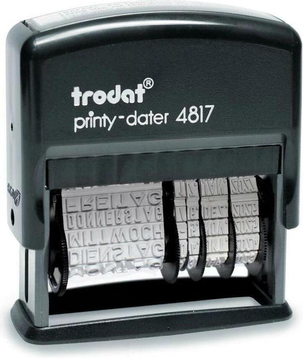 Produktbild Trodat Wort- und Datumsstempel 4817 Schwarz