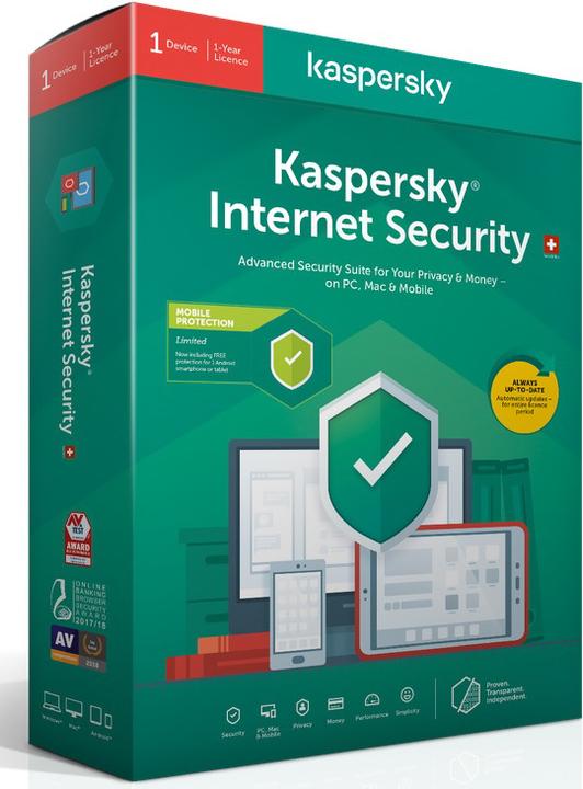Immagine prodotto Kaspersky Internet Security Update (1 Utente, 12 mesi)
