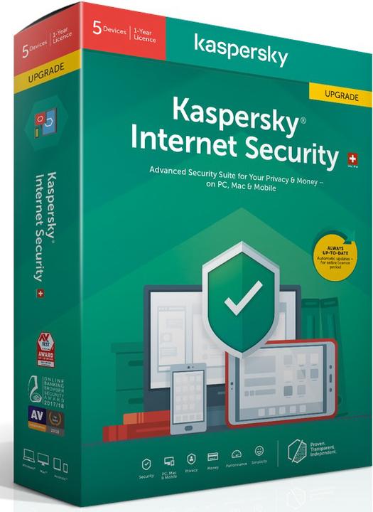 Kaspersky Internet Security Update (5 User, 12 Monate)
