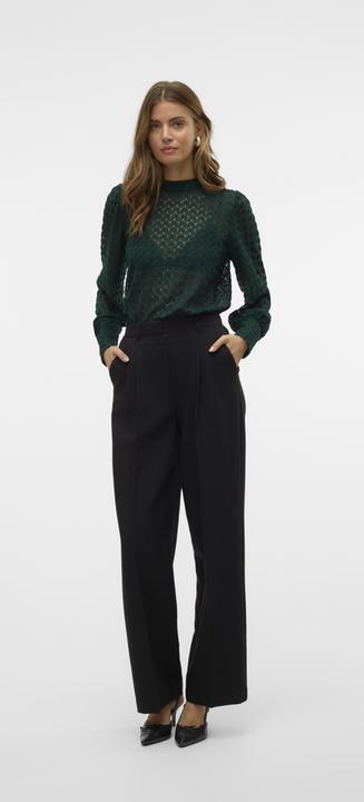 Actual product image Vero Moda Vmbecca Ls High Neck Lace Top Jrs Noos (M)