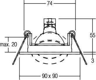 Produktbild Brumberg NV-Einbaustrahler