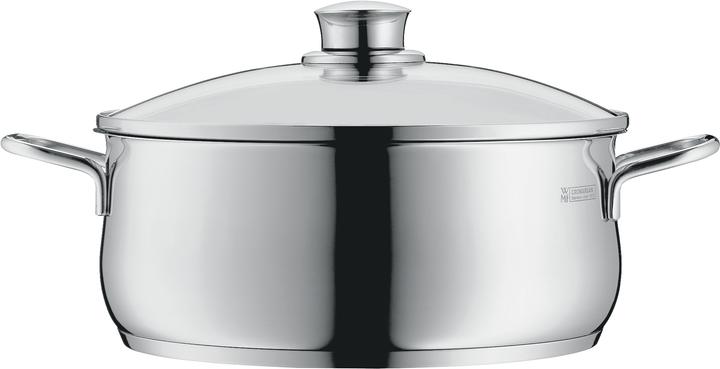 Productafbeelding WMF Kookpan Koekenpan Inductie 20cm Glazen Deksel 3,0l Diadem Plus Roestvrij Staal (20 cm, Braadpan + kasserol, Roestvrij staal)