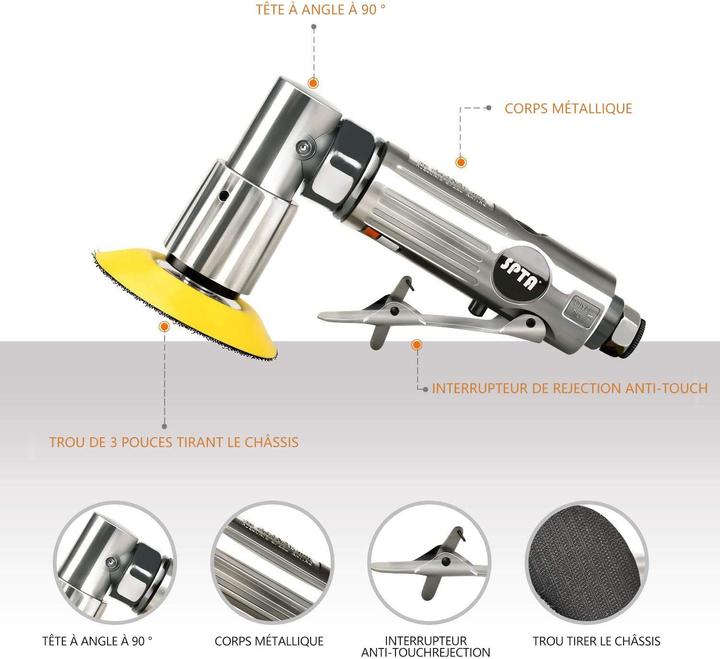Actual product image Spta Angle grinder 80mm with grinding wheels