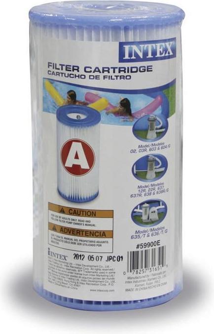Actual product image Intex Filter cartridge type A