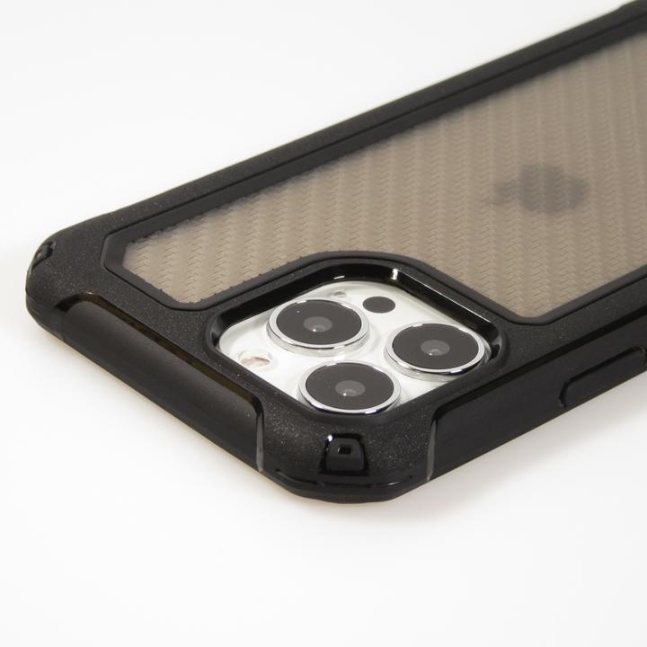 Produktbild PhoneLook Hülle Military Elite kompakt Cover mit semi-transparentem Carbon Rücken (Apple iPhone 14 Pro Max)