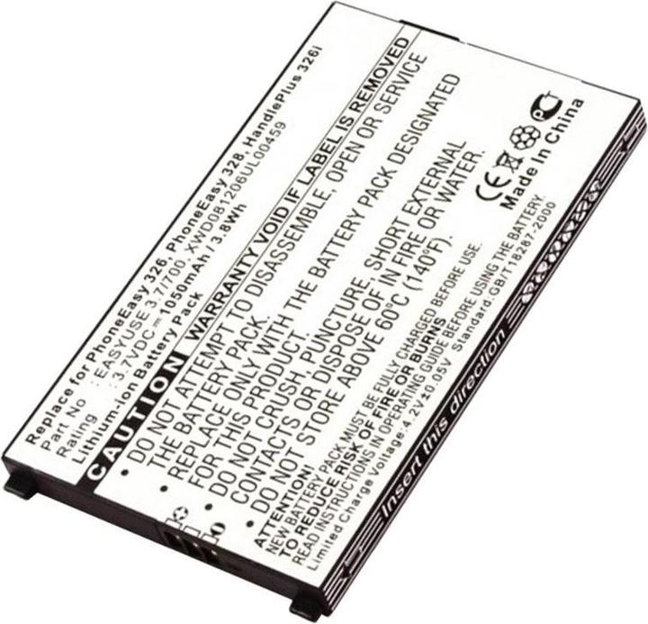 Actual product image AccuCell Doro Primo 326i Battery EASYUSE 3.7/700, XWD081206UL00459
