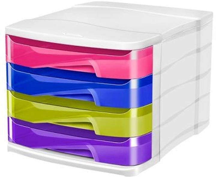 Produktbild Cep Schubladenbox HAPPY, 4 Schbe, bunt (A4)