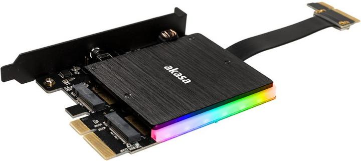 Actual product image Akasa AK-PCCM2P-04 - PCIe - M.2 - Black - Passive