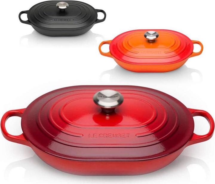 Actual product image Le Creuset Oblong Signature 31cm, oval (31 cm, Casserole + Stewpot, Cast iron)
