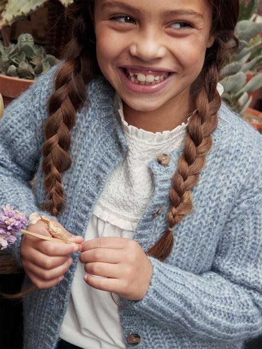 Actual product image Vertbaudet Flauschige Mädchen Strickjacke Oeko-Tex (92)