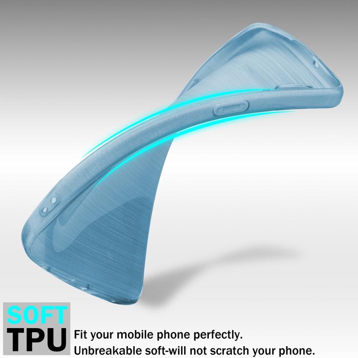 Actual product image Cadorabo Case for Samsung Galaxy A20s in TPU Brushed Camera Protector LM160 Style (Samsung Galaxy A20s)