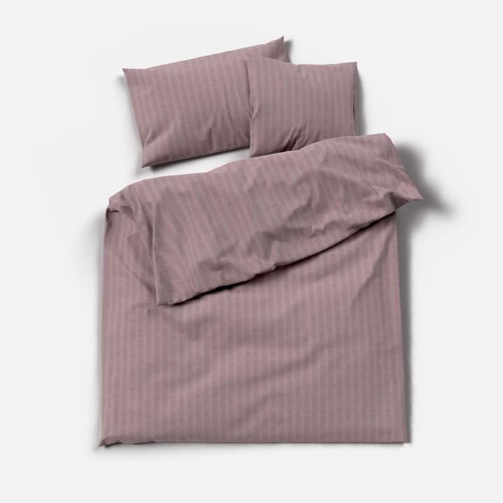 Image du produit Lotus Bettwaren Parure de lit en satin seersucker uni (Taie d'oreiller, 65 x 100 cm)