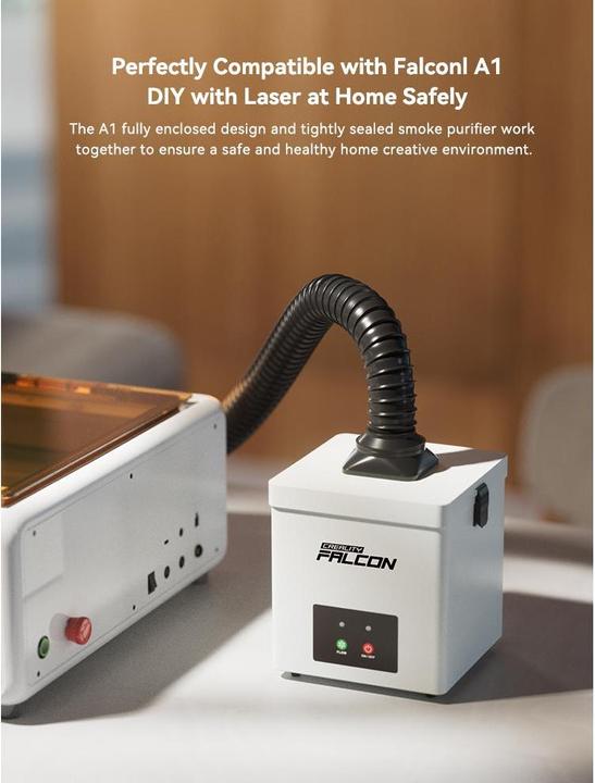 Actual product image Creality Desktop Falcon Smoke Purifier Yw45 (Cleaning)