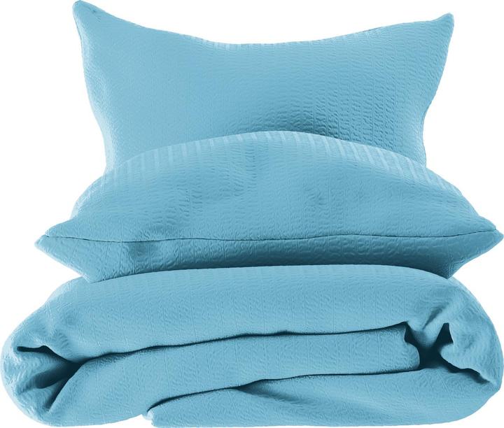 Actual product image Lotus Bettwaren Bed Linen Satin Seersucker uni (Duvet cover, 200 x 210 cm)