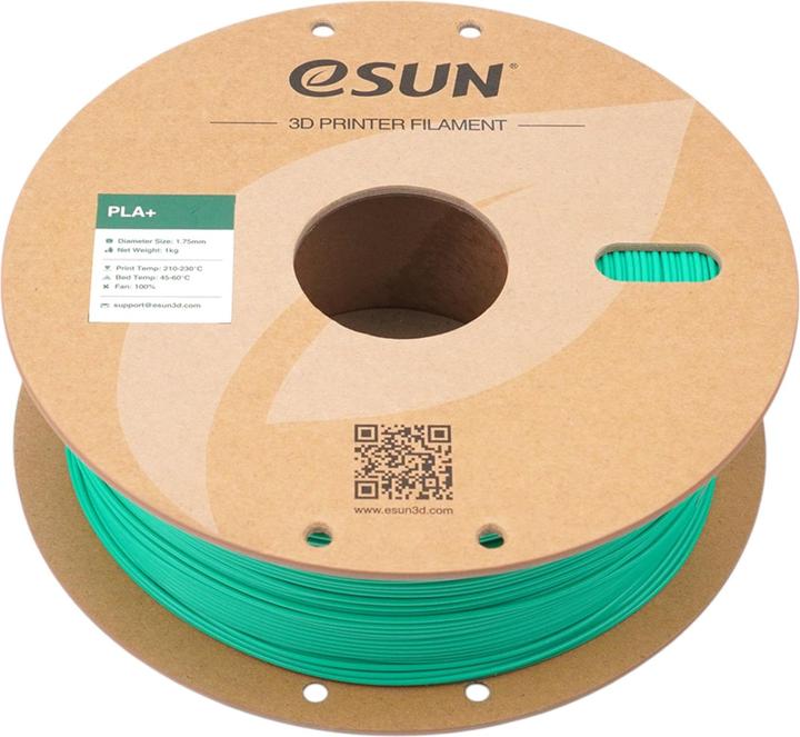 Actual product image eSUN PLA+ Jade Grün Filament 1.75mm 1Kg (PLA+, 1.75 mm, 1000 g, Green)