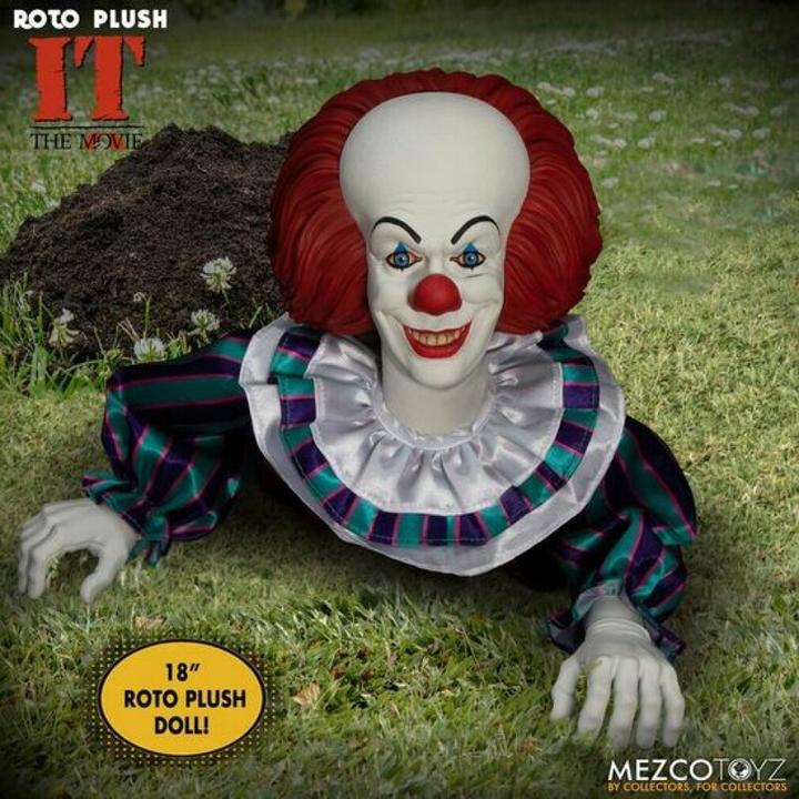 Immagine prodotto Mezco Toys Stephen Kings It 1990 MDS Roto Plush Doll Pennywise 46 cm