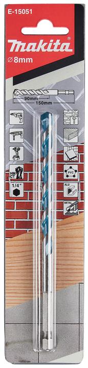 Produktbild Makita Multibohrer 1/4" 8x150mm (8 Millimeter)
