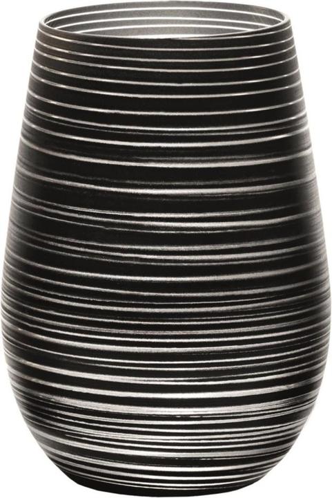 Produktbild Stölzle Twister meets Elements Longdrinkbecher 465ml, Schwarz-Silber (0.05 l, 1 x)
