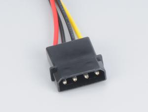 Actual product image Akasa Power adapter 4-pin Molex to 2x SATA - 30cm