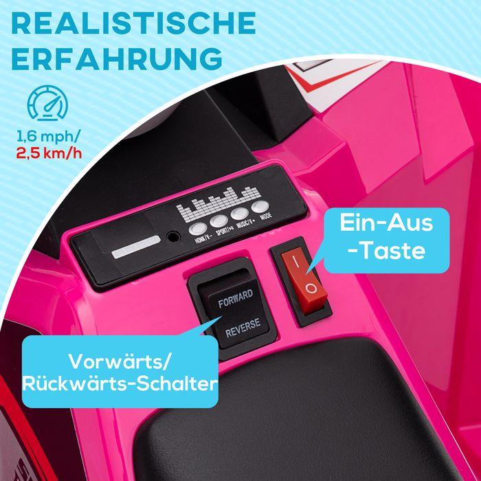 Immagine prodotto Swisshandel24 Quad elettrico per bambini, quad elettrico, funzione avanti e indietro, 6V, 1,5-3 anni, 2,5 km/h (6 V)