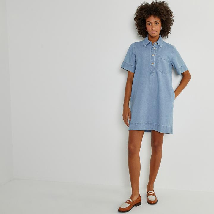 Produktbild La Redoute Collections Kurzes Jeanskleid (40)
