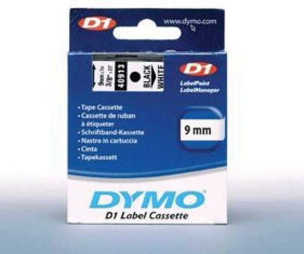 Produktbild Dymo S0720680 Standardband (0.90 cm, Weiss, Schwarz)