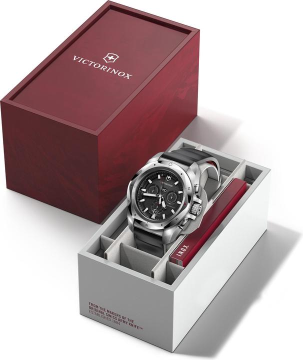 Produktbild Victorinox I.N.O.X. Chrono 43, SIR, BLK dial,BLK rubber str (Chronograph, Taucheruhr, 43 mm)