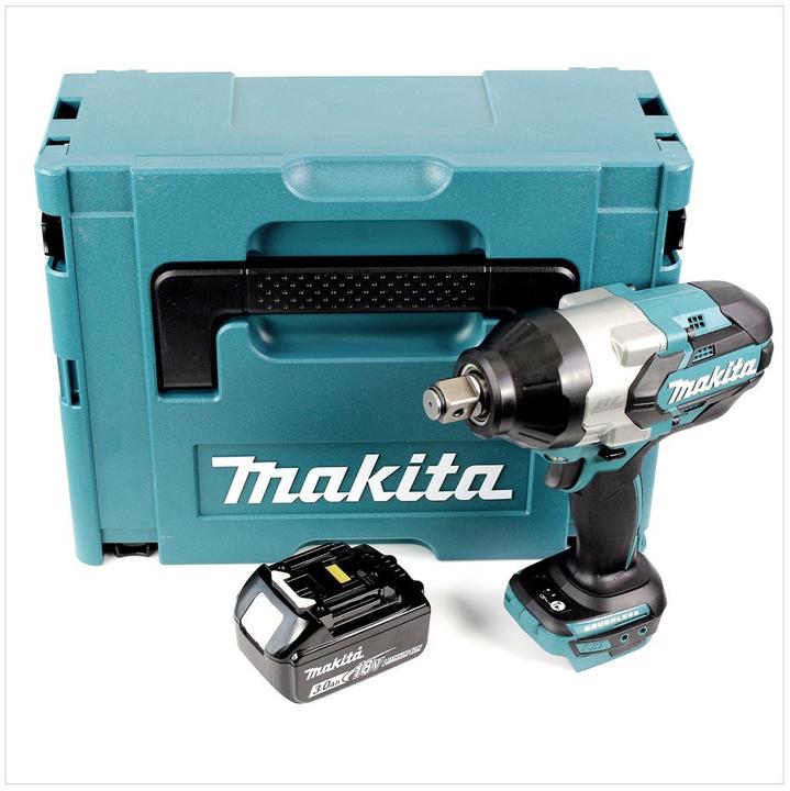Image du produit Makita DTW 1001 F1J 18 V Li-Ion Brushless Boulonneuse à chocs sans fil avec Boîtier Makpac + 1x Batt (Fonctionnement sur batterie)