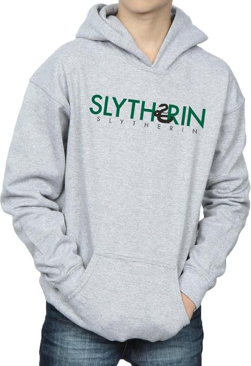Actual product image Boys Slytherin Text Hoodie (128)