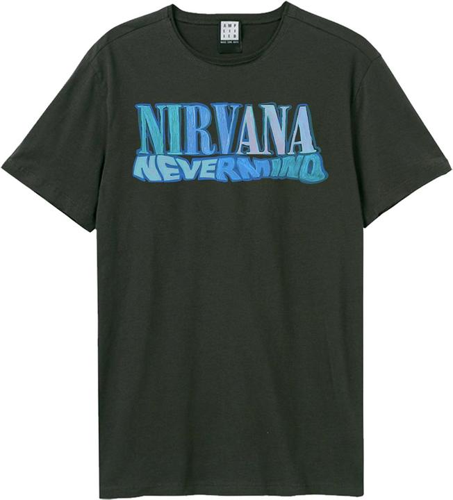 Actual product image Amplified Unisex Adult Crayon Nevermind Nirvana T-Shirt (S)