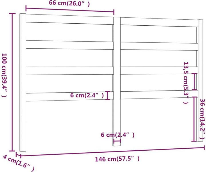 Actual product image VidaXL Batsheva (146 x 4 x 100 cm)