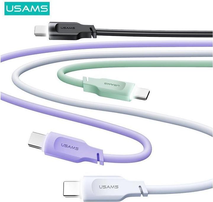 Produktbild Usams Ladekabel Typ-C zu Typ-C - Schwarz (1.20 m, USB 3.2 Gen 1)