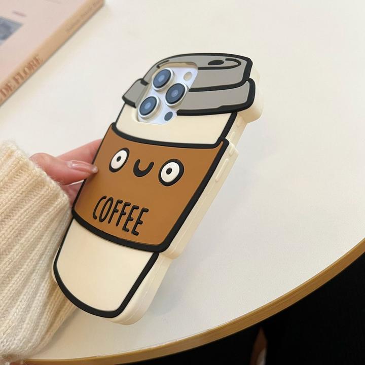 Image du produit Ueli Express Drôle d'étui en silicone pour tasse à café 3D (Apple iPhone 15 Pro)