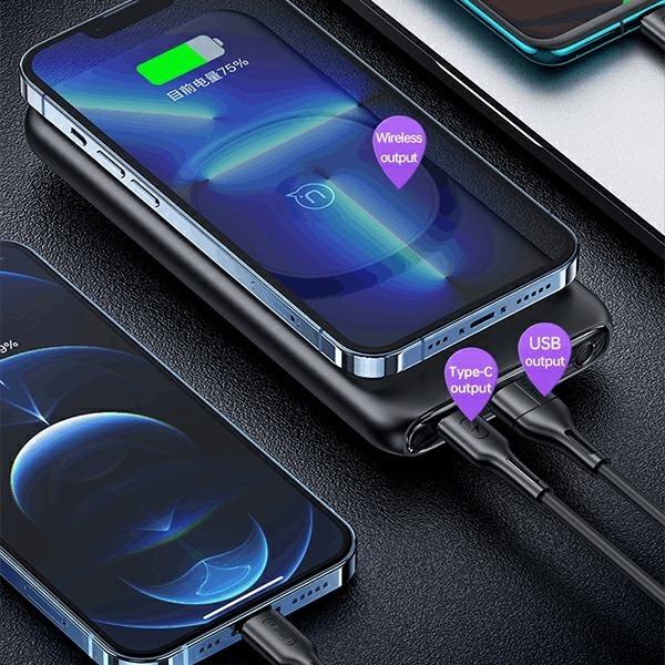 Actual product image Usams Wireless Powerbank 10'000mAh (10000 mAh, 20 W, 20 Wh)