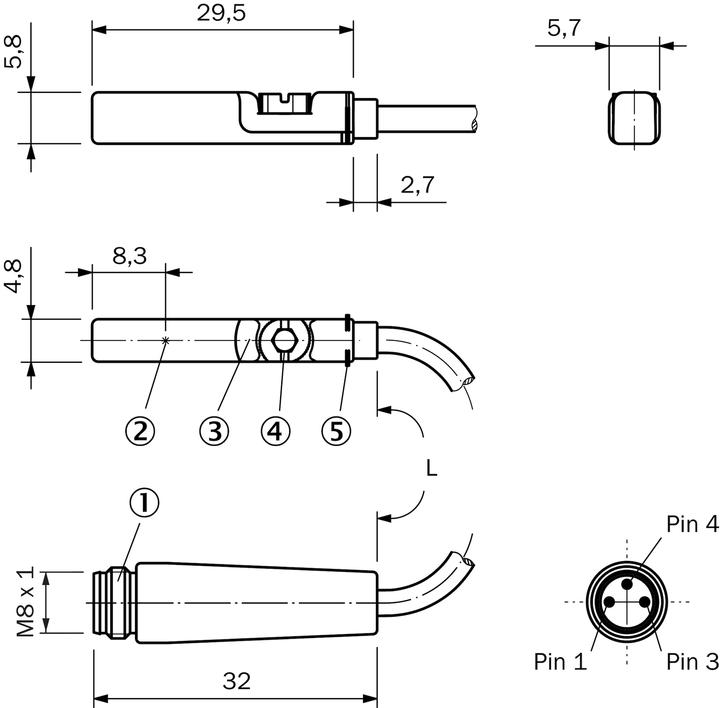 Produktbild Sick Sensor für T-Nut-Zylinder (Sensor)