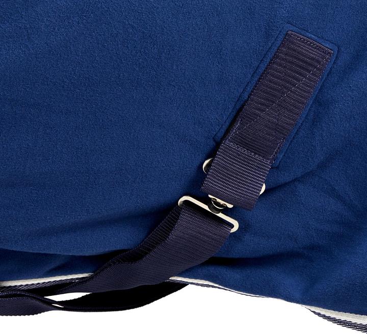Actual product image Fouganza Stable rug fleece 500 horse/pony blue (125 cm)