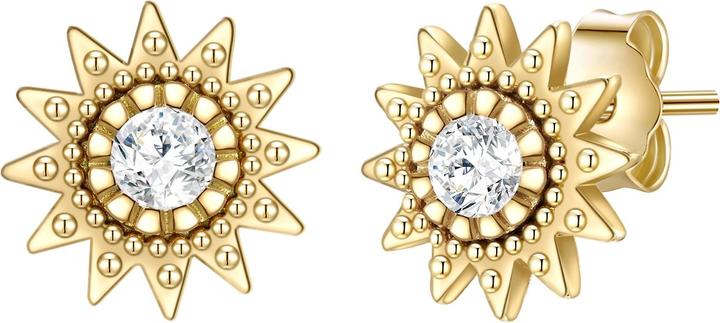 Produktbild Glanzstücke München Damen Sonne Sterling Silber Zirkonia gelbgold - 30014 (Sterling Silber)