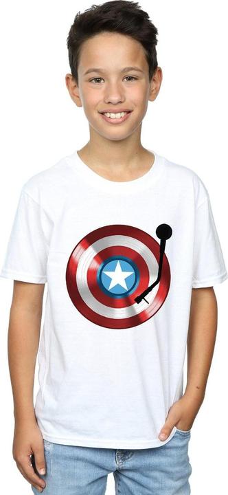 Immagine prodotto Captain America Turntable Maglietta Ragazzi (140, 146)