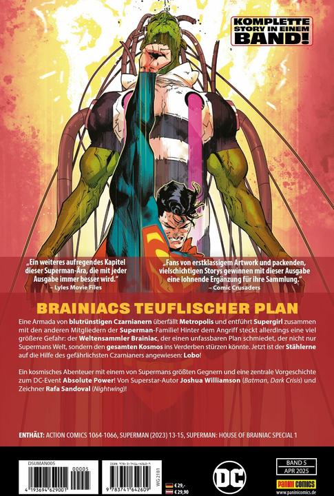 Produktbild Panini Superman (Deutsch, Edwin Galmon, Mirko Colak, Laura Braga, Rafa Sandoval, Joshua Williamson, Minguel Mendonca, 2025)