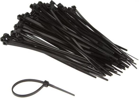Produktbild Velleman NYLON-KABELBINDER-SET - 2.5 mm x 100 mm - SCHWARZ (100-tlg.) (Kunststoffkabelbinder, 100 mm, 100 Stk.)